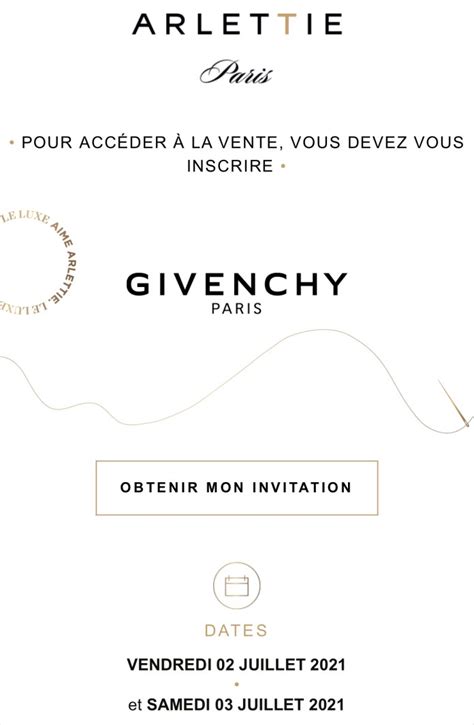 vente privée givenchy arlettie|Vente privée Givenchy Arlettie Trocadéro .